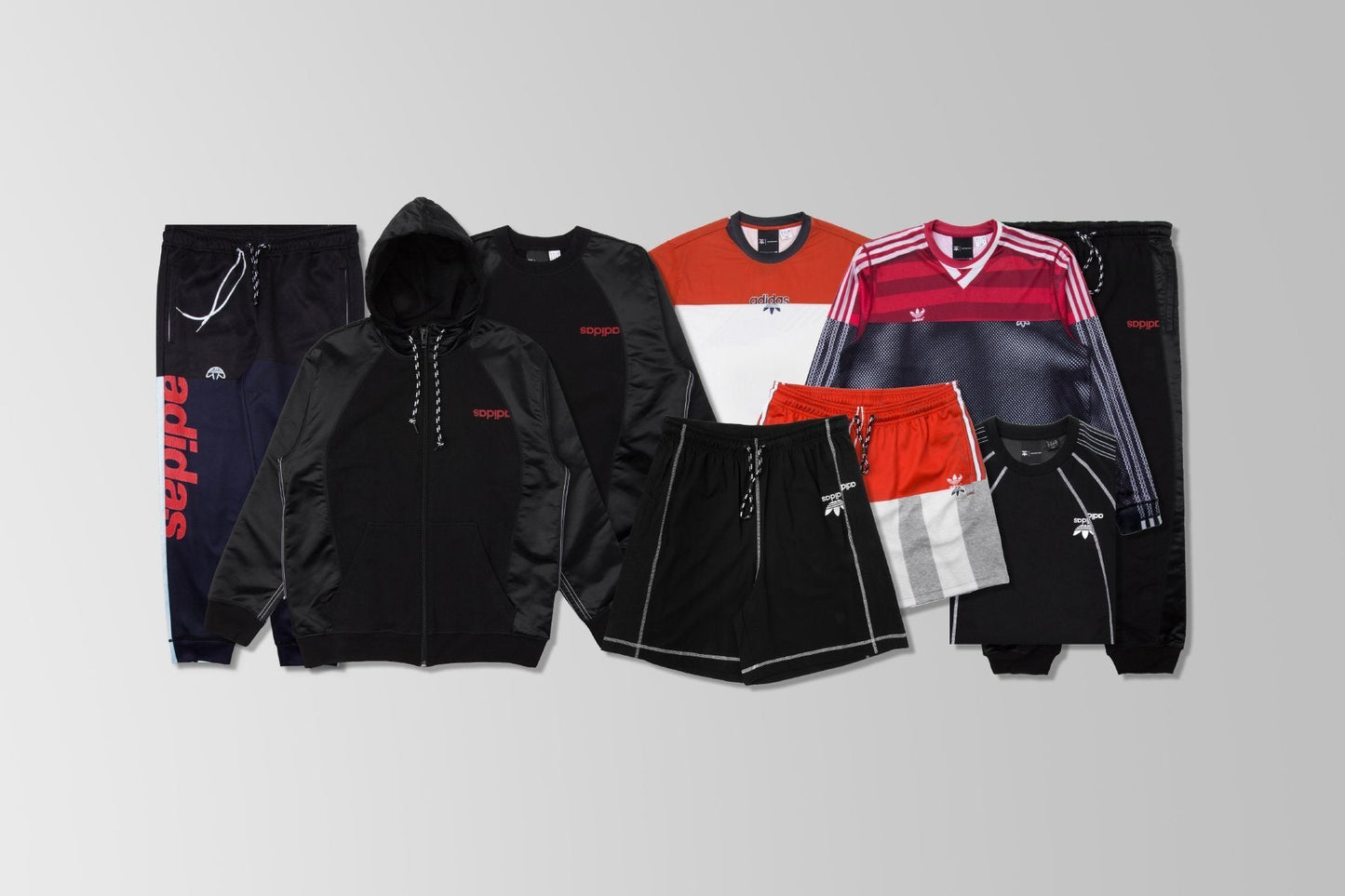 adidas Originals x Alexander Wang Photocopy Track Pant - Legend Ink/Scarlet