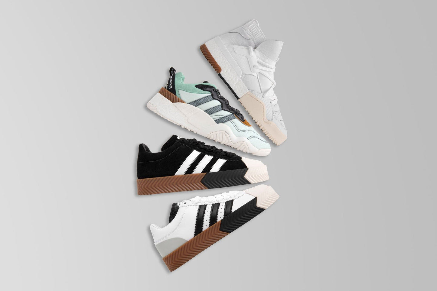 adidas Originals x Alexander Wang Skate Super - Core Black/White/Core Black