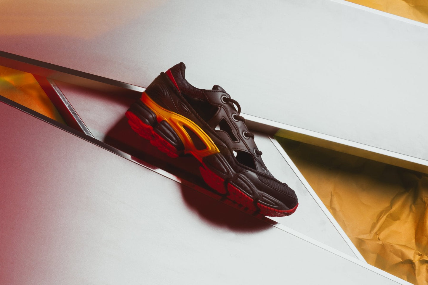 adidas Originals x Raf Simons Replicant Ozweego - Core Black/Bold Gold/Grey