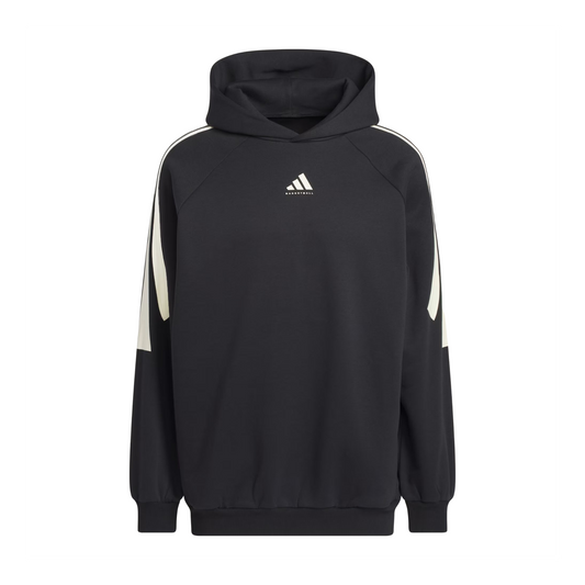 adidas Basketball 3-Stripes Fleece Hoodie 'Black' JZ7914