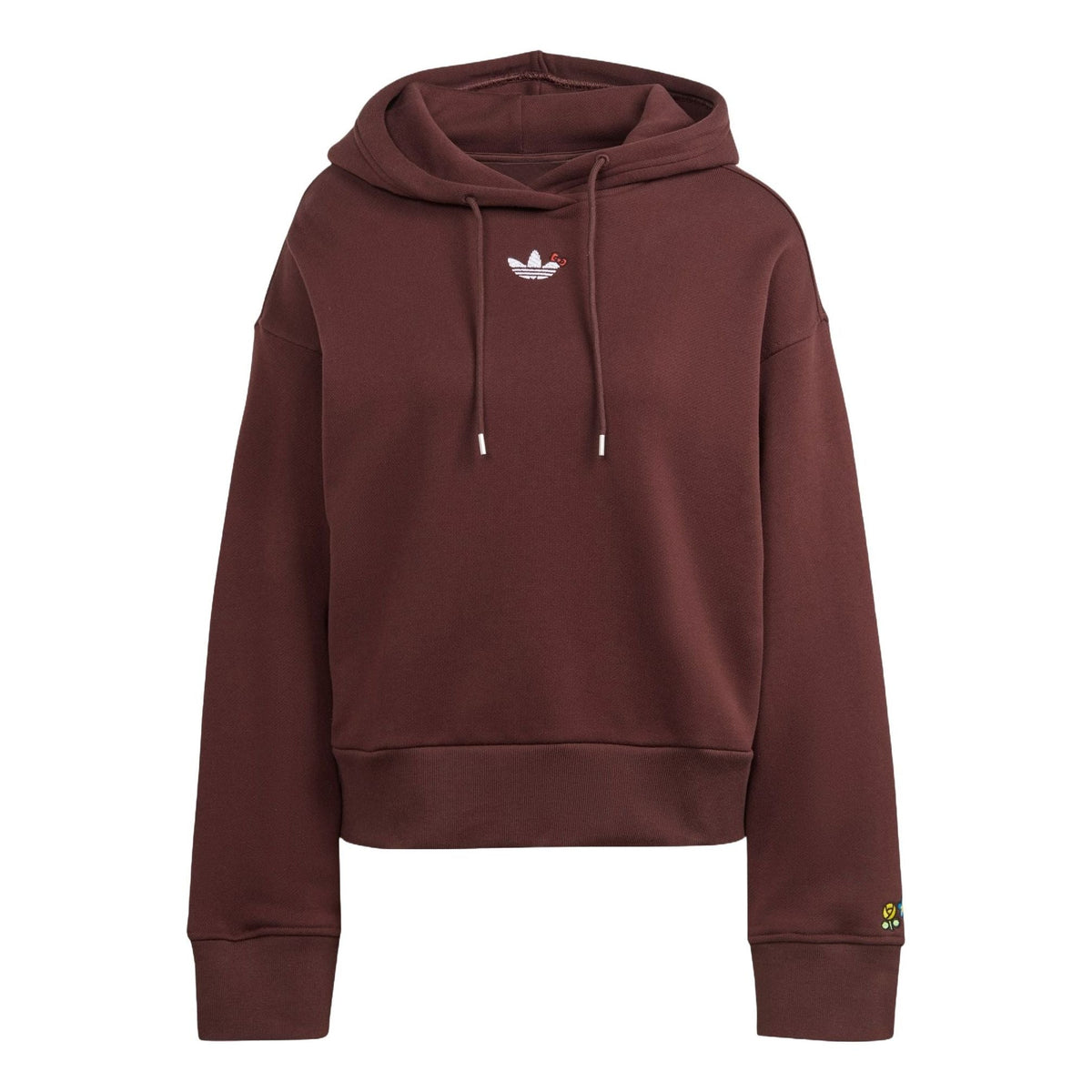 (WMNS) adidas Originals x Hello Kitty Hoodie Asia Sizing 'Shadow Brown' IJ8275