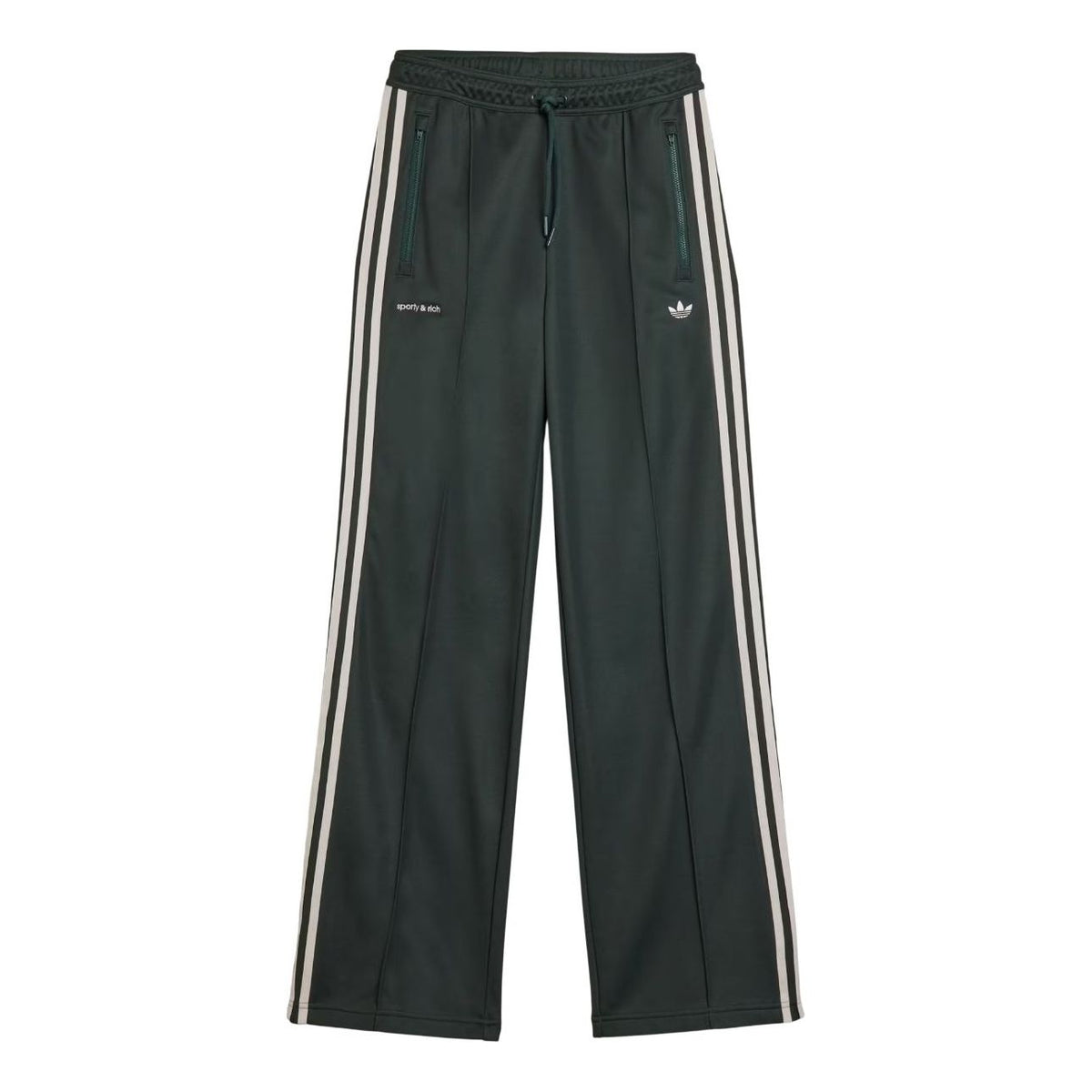 (WMNS) adidas x Sporty & Rich Trackpants Asia Sizing 'Shadow Green' JN5323