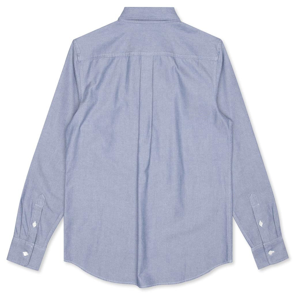 A-Wing Patch Oxford Shirt - Slate Blue