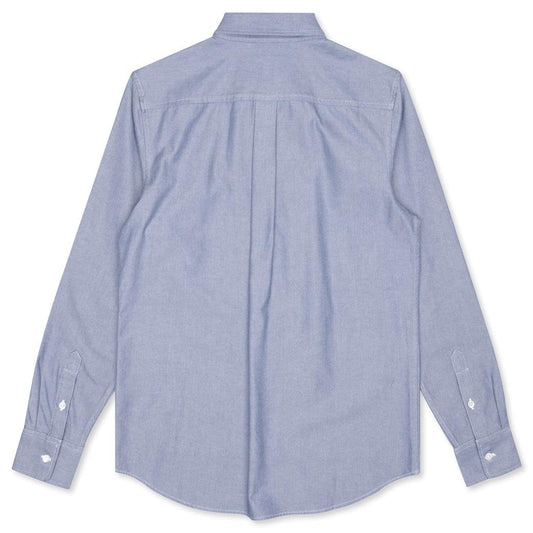 A-Wing Patch Oxford Shirt - Slate Blue
