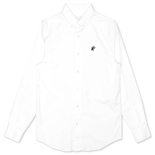 A-Wing Patch Oxford Shirt - White