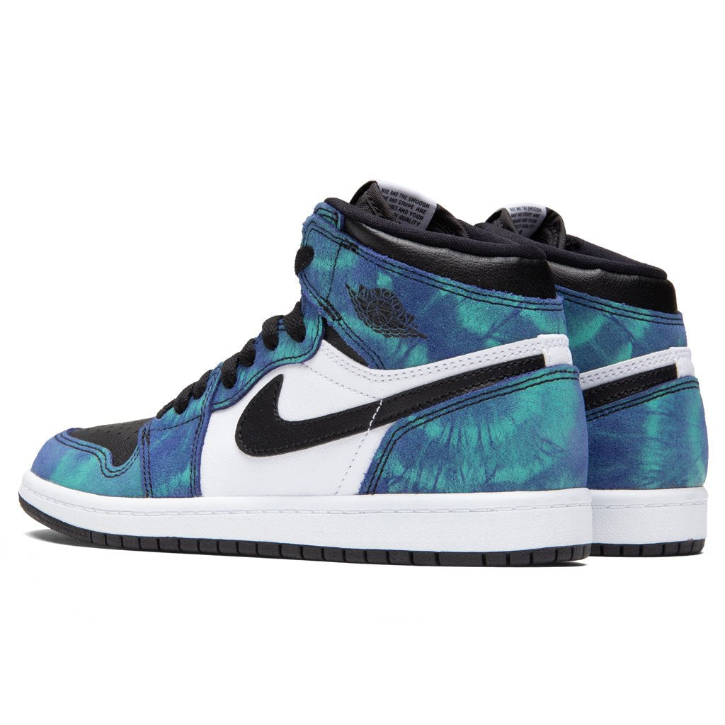 Air Jordan 1 High OG (PS) "Tie-Dye" - White/Black/Aurora Green