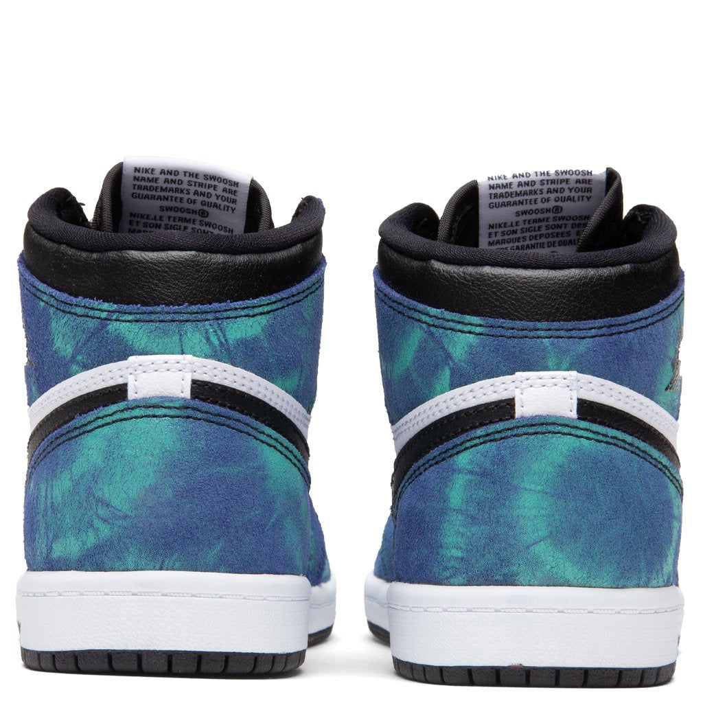 Air Jordan 1 High OG (PS) "Tie-Dye" - White/Black/Aurora Green