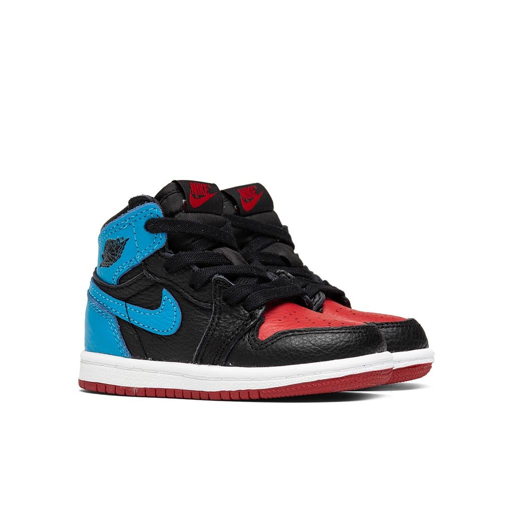 Air Jordan 1 High OG (TD) "UNC to CHI" - Black/Powder Blue/Varsity Red/White
