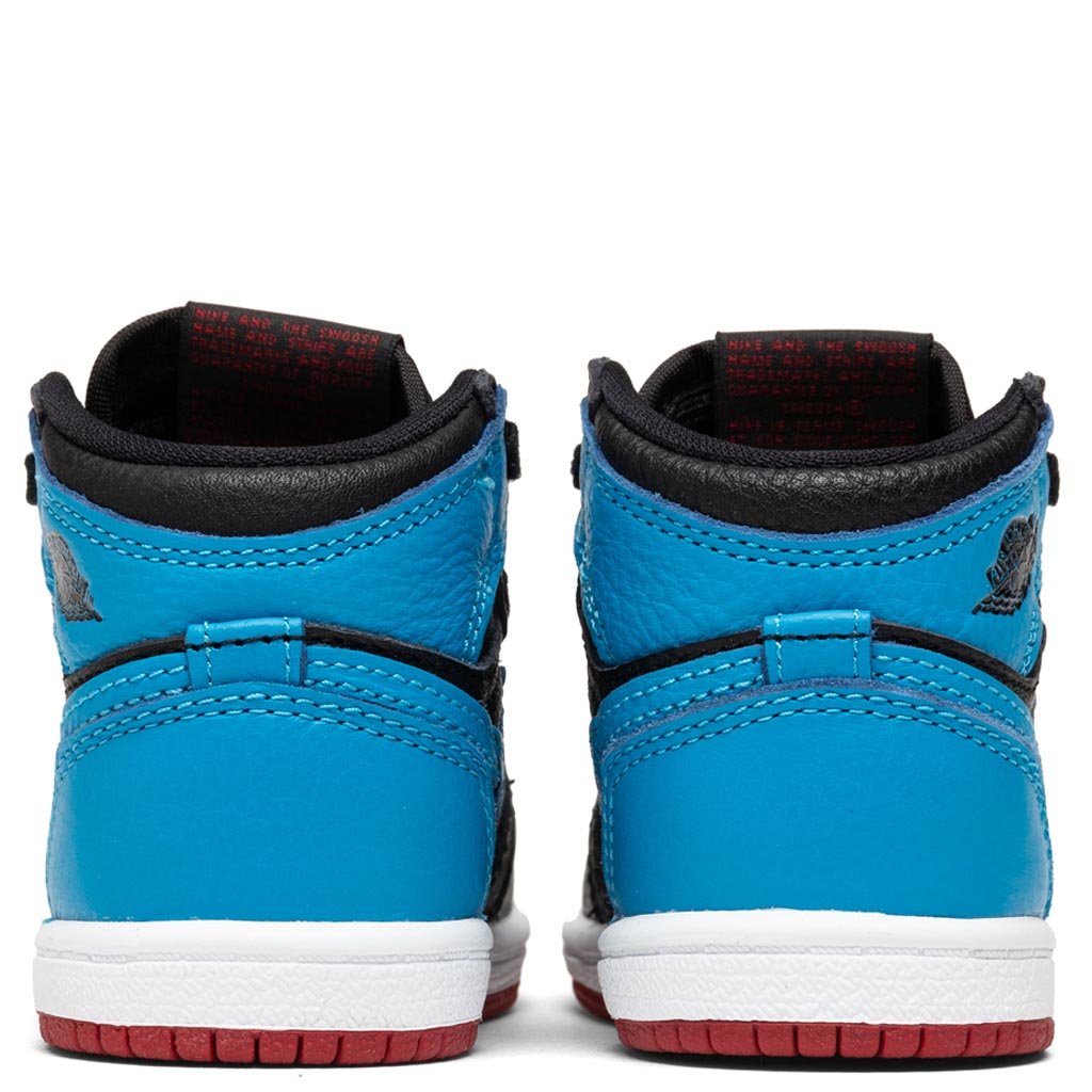 Air Jordan 1 High OG (TD) "UNC to CHI" - Black/Powder Blue/Varsity Red/White
