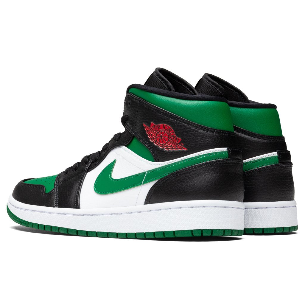 Air Jordan 1 Mid - Black/Pine Green/White/Gym Red