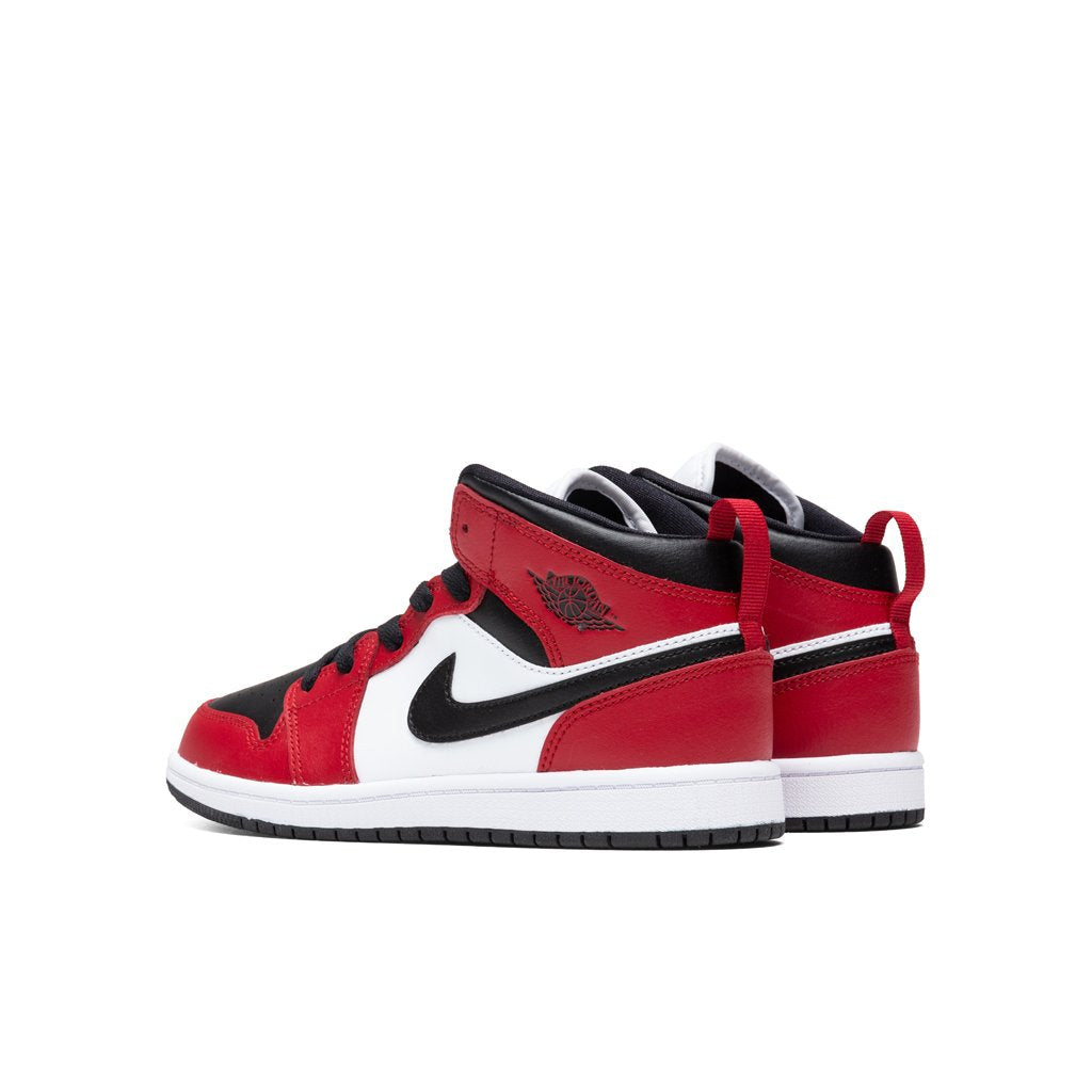 Air Jordan 1 Mid (PS) - Black/Gym Red