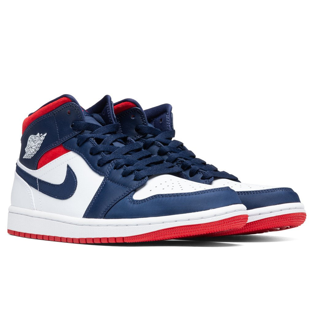 Air Jordan 1 Mid SE - White/University Red