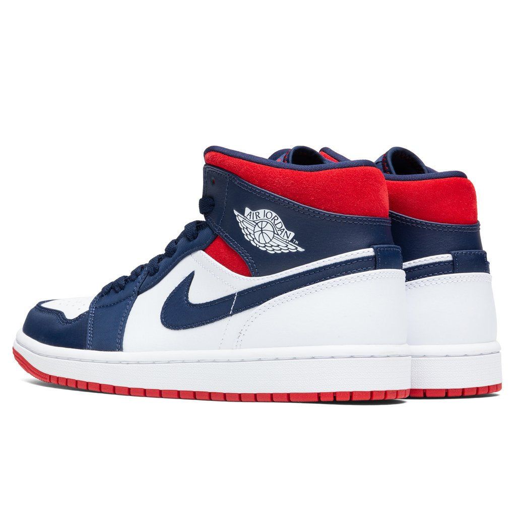 Air Jordan 1 Mid SE - White/University Red