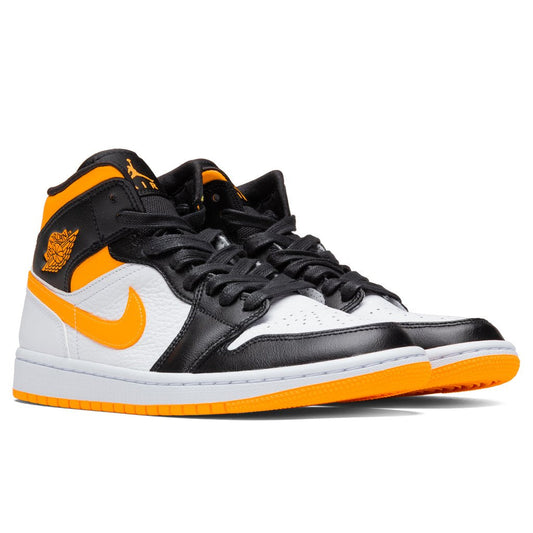 Women's Air Jordan 1 Mid SE - White/Laser Orange