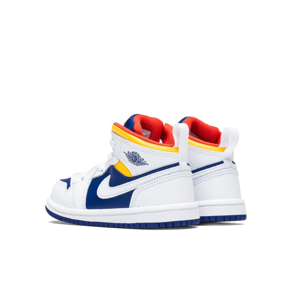 Air Jordan 1 Mid (TD) - White/Laser Orange