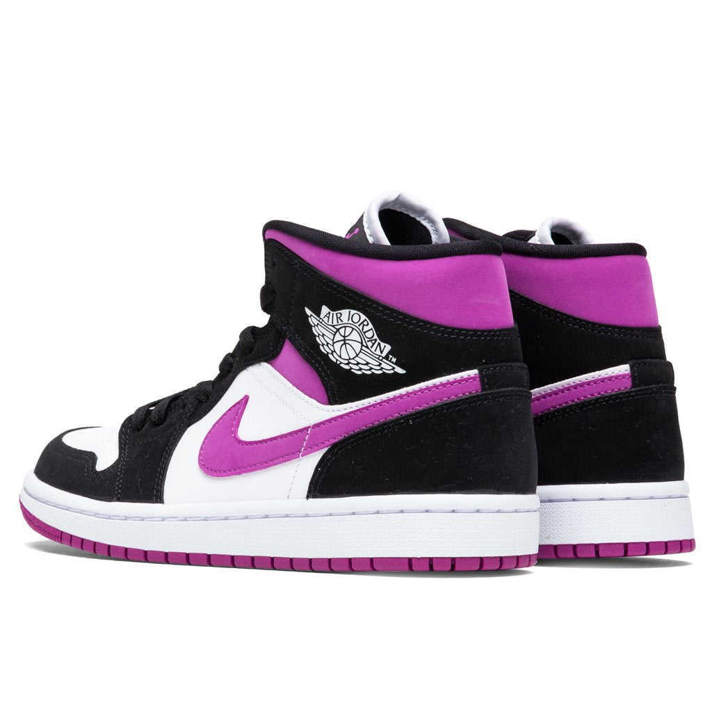Women's Air Jordan 1 Mid - Black/Cactus Flower