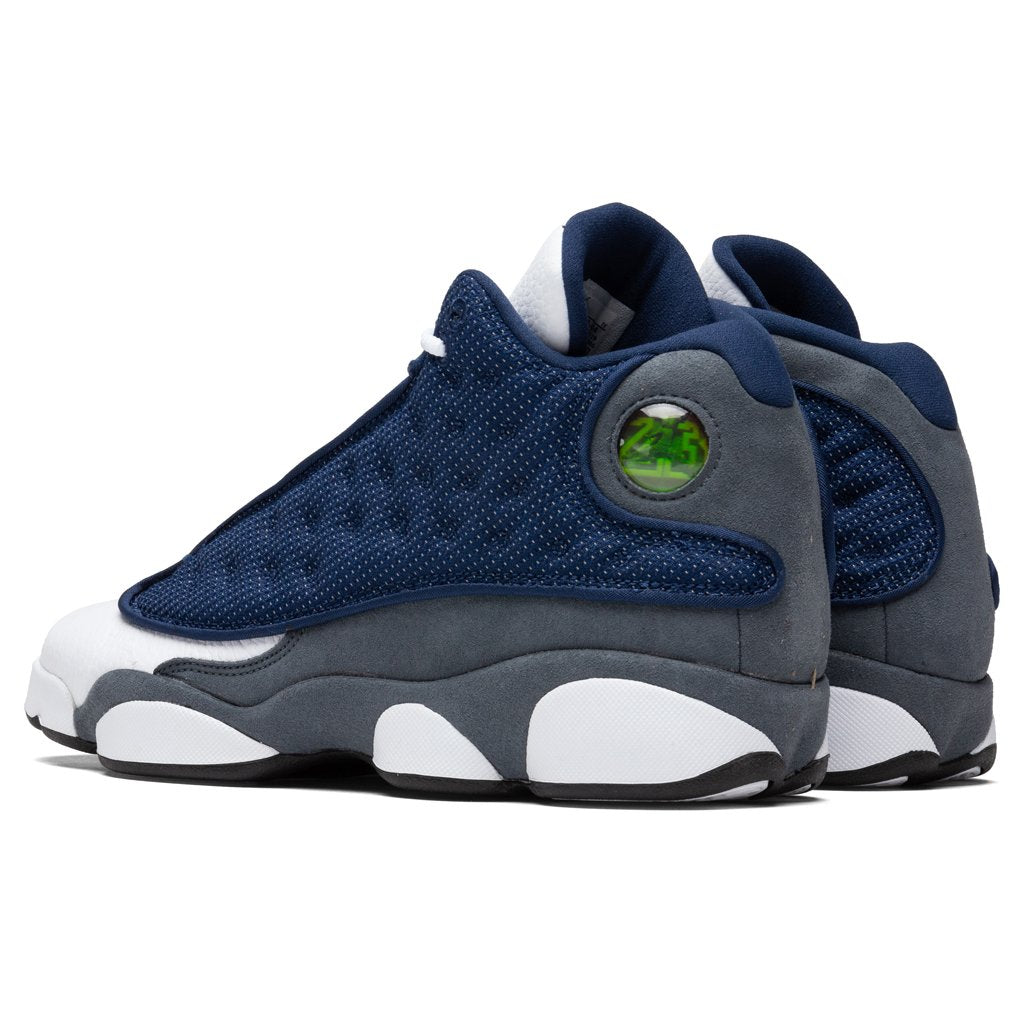 Air Jordan 13 Retro (GS) "Flint Grey" - Navy/University Blue