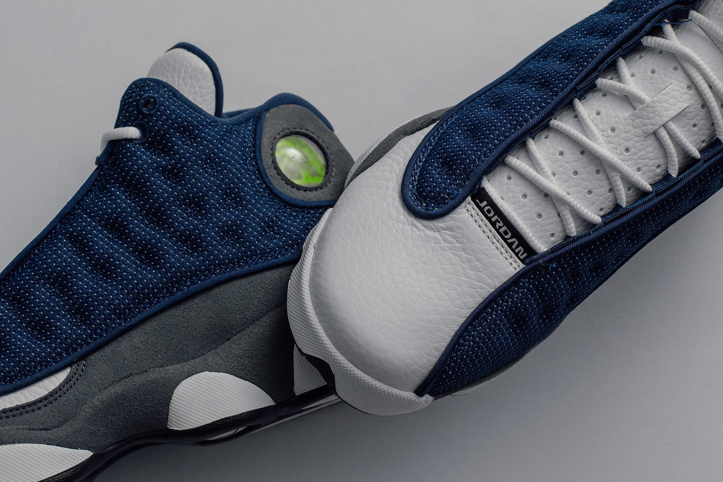 Air Jordan 13 Retro (GS) "Flint Grey" - Navy/University Blue
