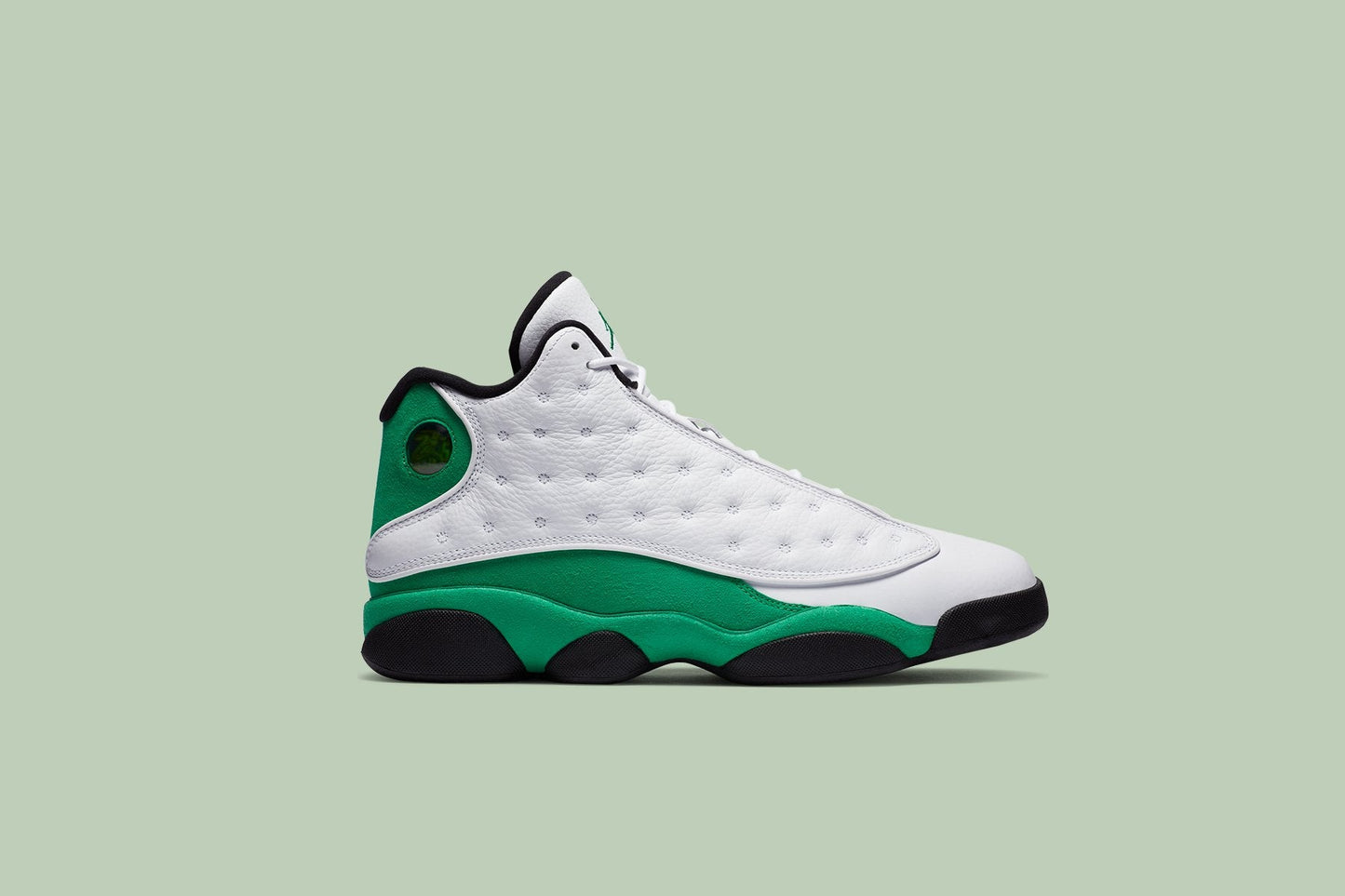 Air Jordan 13 Retro (GS) "Lucky Green" - White/Black
