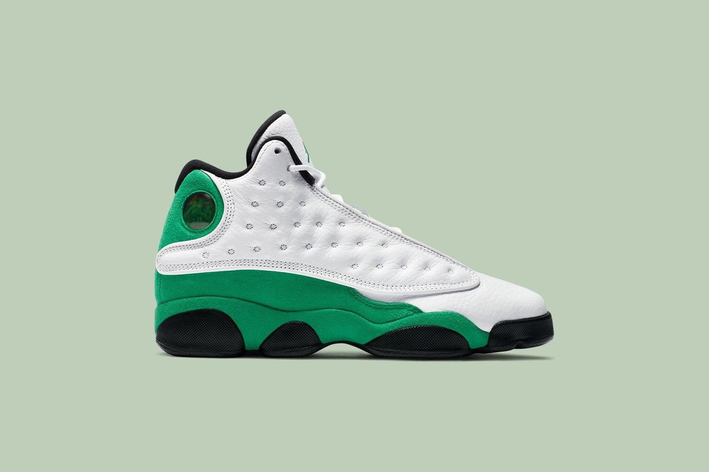 Air Jordan 13 Retro "Lucky Green" - White/Black
