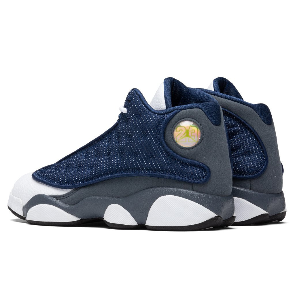Air Jordan 13 Retro (PS) "Flint Grey" - Navy/University Blue
