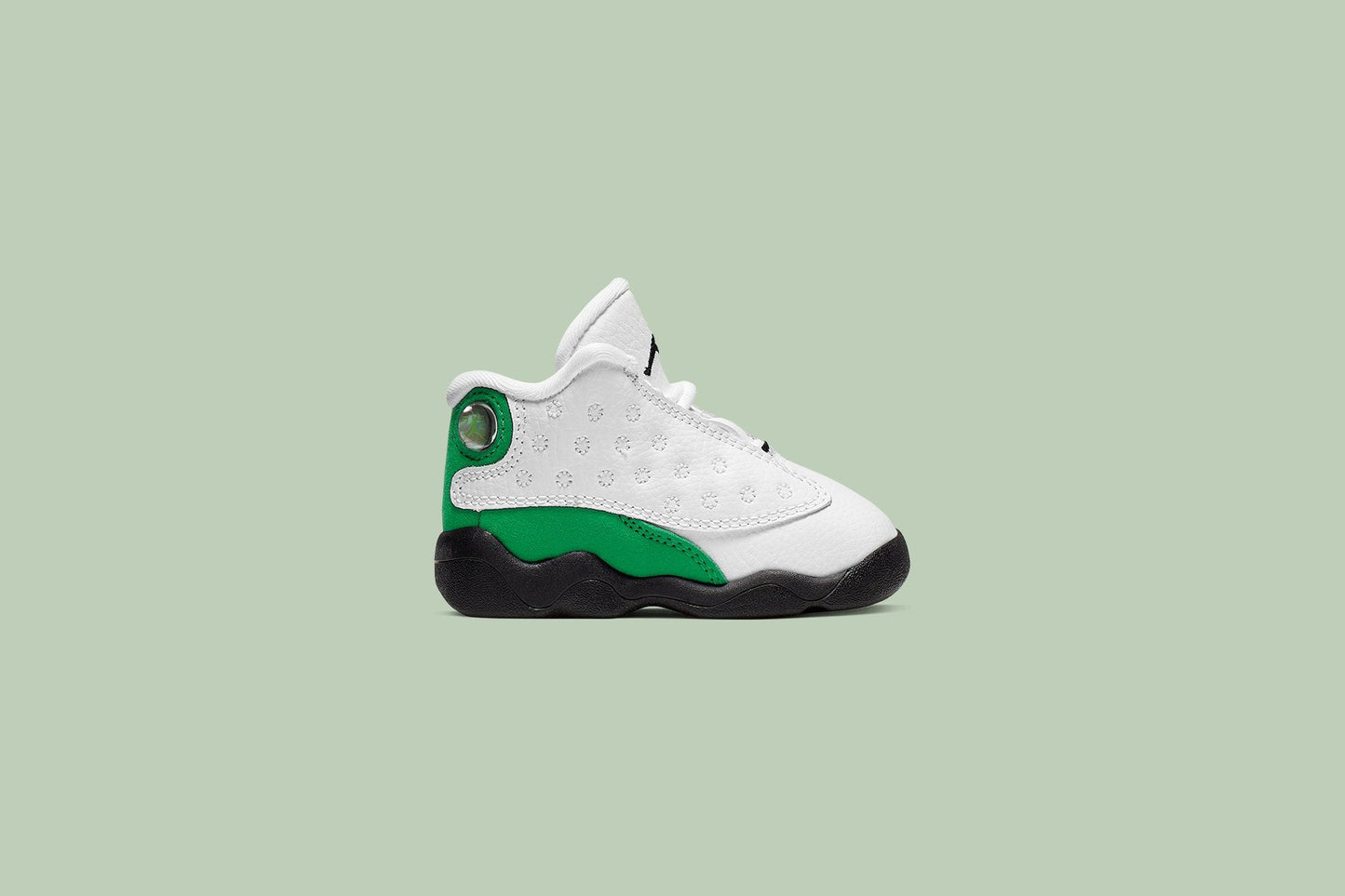 Air Jordan 13 Retro (TD) "Lucky Green" - White/Black