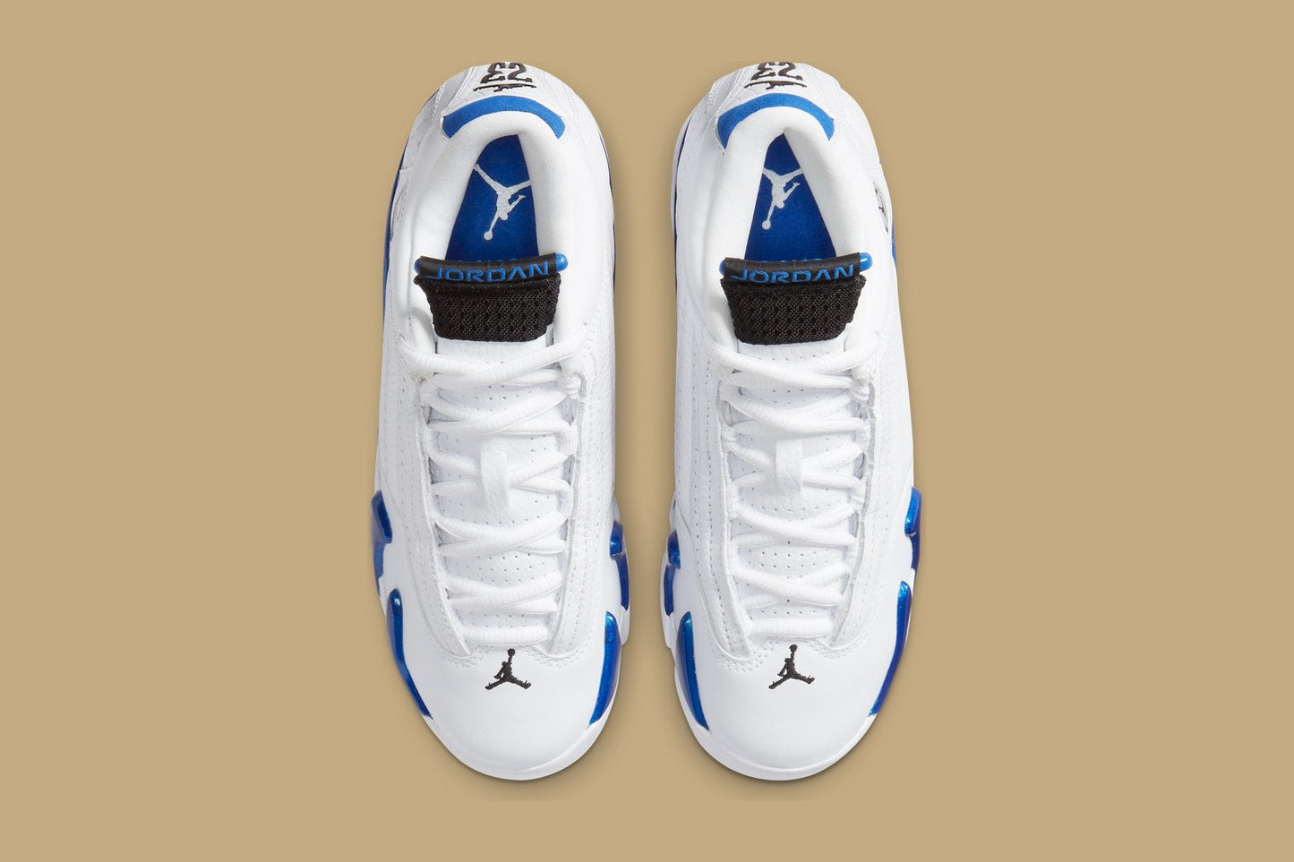 Air Jordan 14 Retro (GS) - White/Hyper Royal