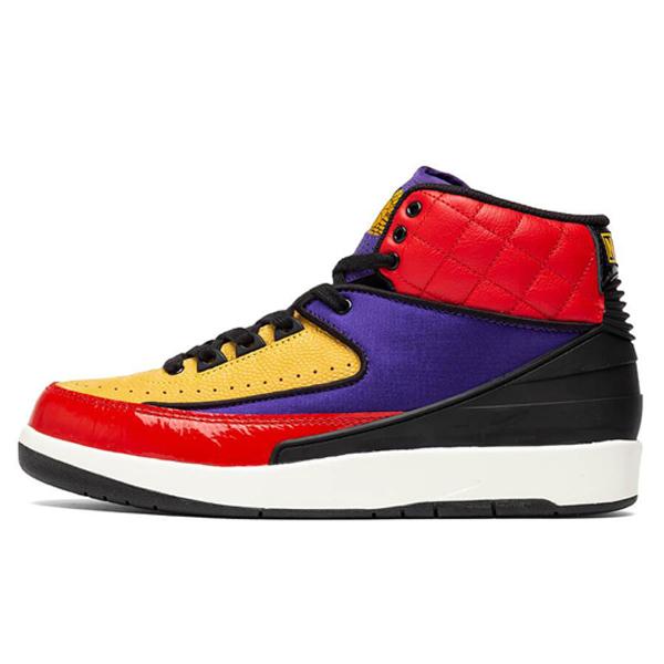 Womens Air Jordan 2 Retro "Rivals" - Action Black/Black/Cosmic Purple