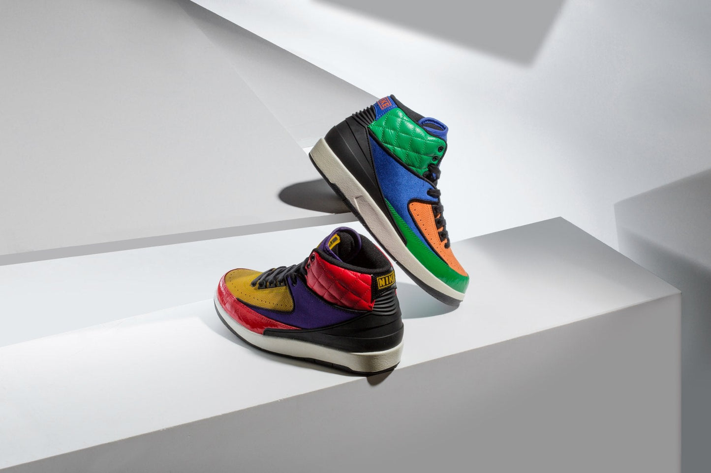 Womens Air Jordan 2 Retro "Rivals" - Action Black/Black/Cosmic Purple
