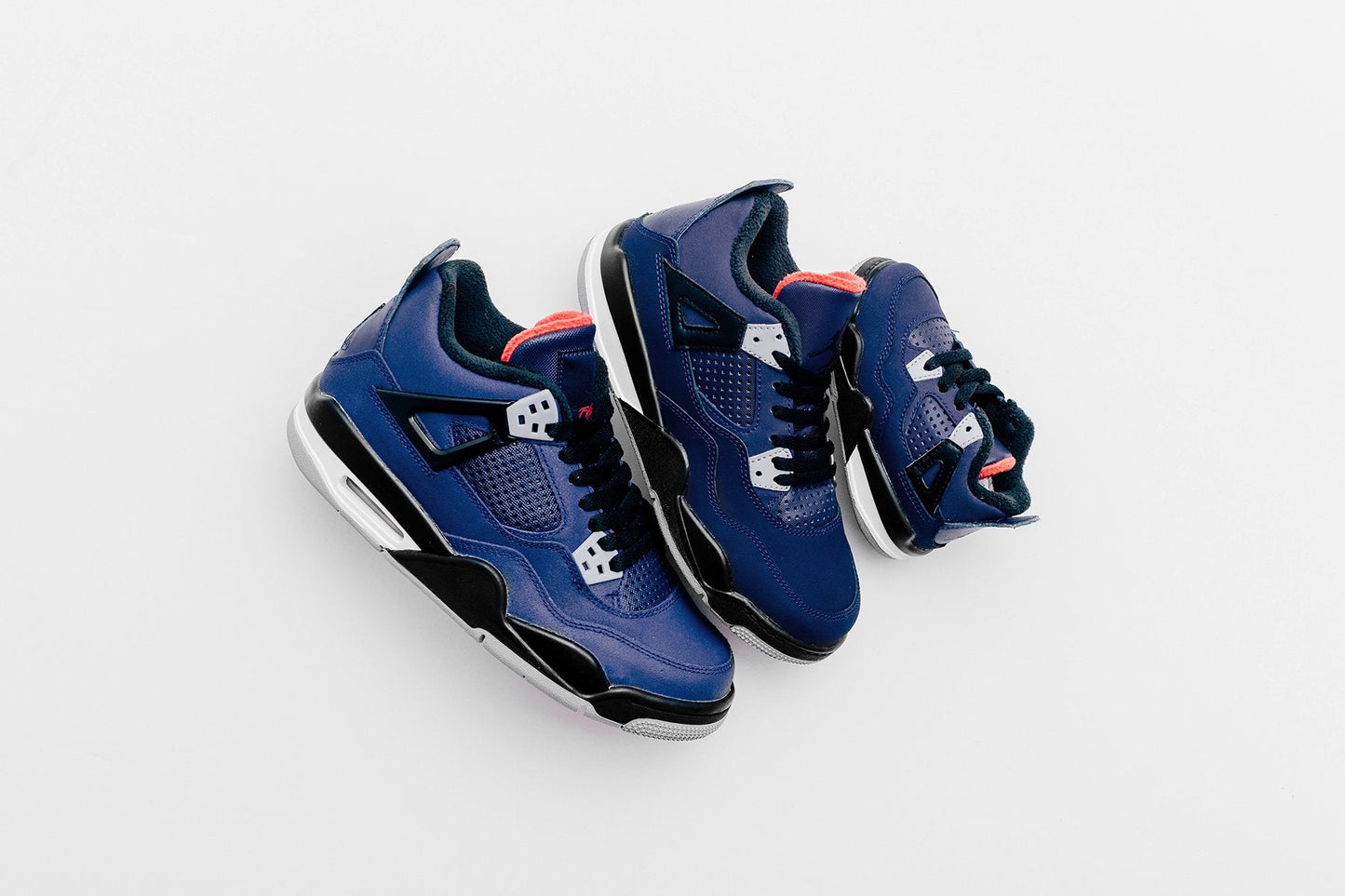 Air Jordan 4 Retro (TD) "Loyal Blue" - Loyal Blue/Black/Habanero Red