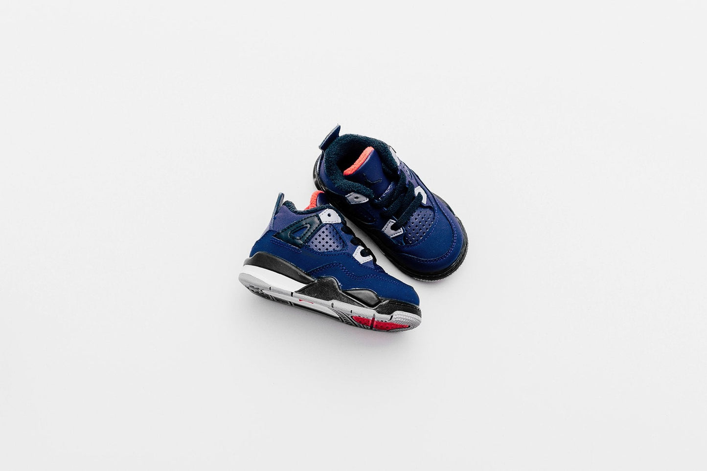 Air Jordan 4 Retro (TD) "Loyal Blue" - Loyal Blue/Black/Habanero Red
