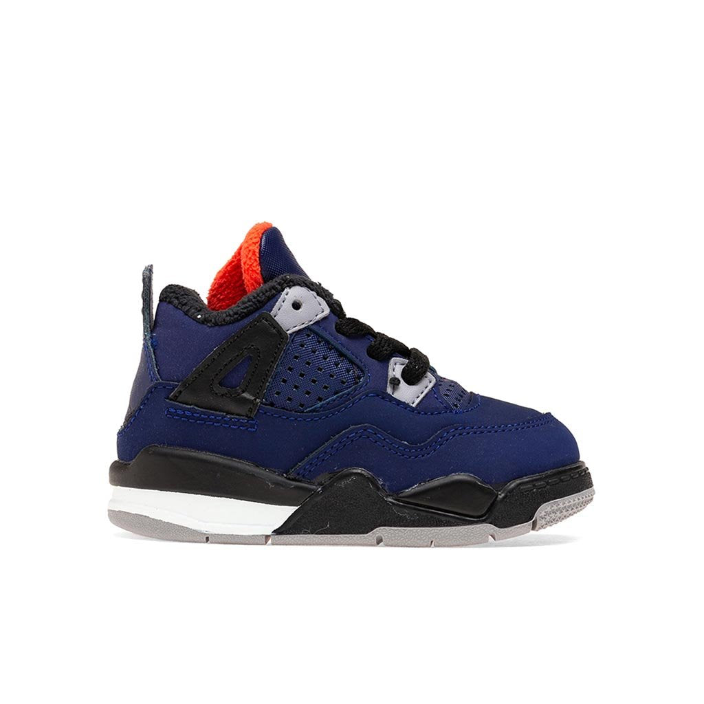 Air Jordan 4 Retro (TD) "Loyal Blue" - Loyal Blue/Black/Habanero Red