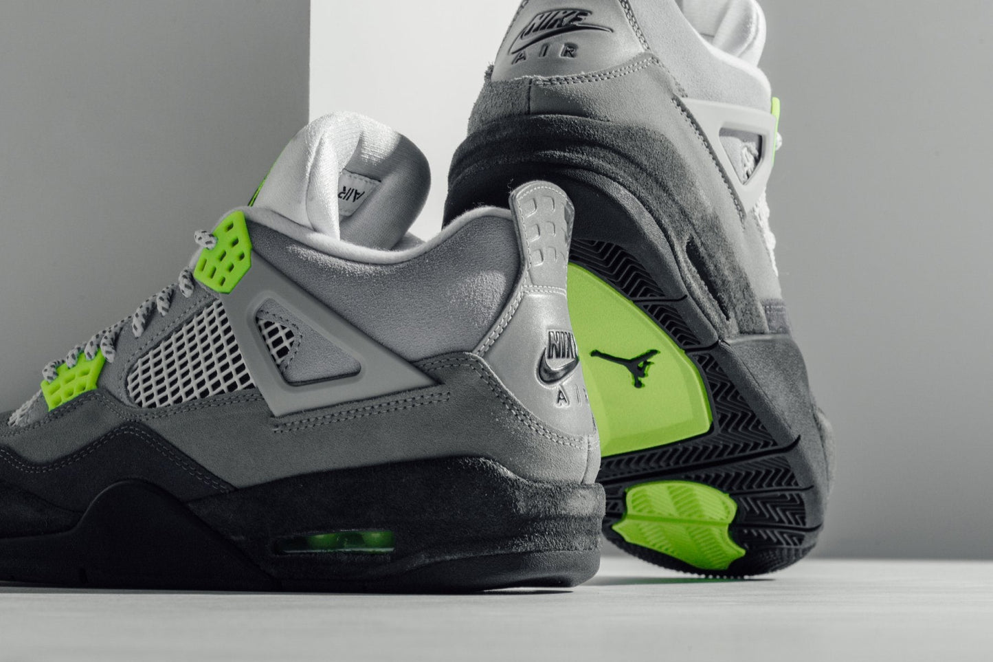 Air Jordan 4 Retro "Neon"- Cool Grey/Volt/Wolf Grey/Anthracite