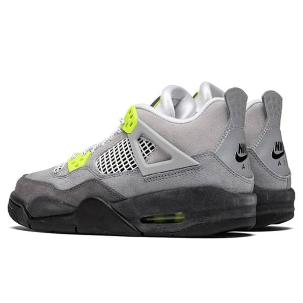 Air Jordan 4 Retro "Neon" (GS) - Cool Grey/Volt/Wolf Grey/Anthracite