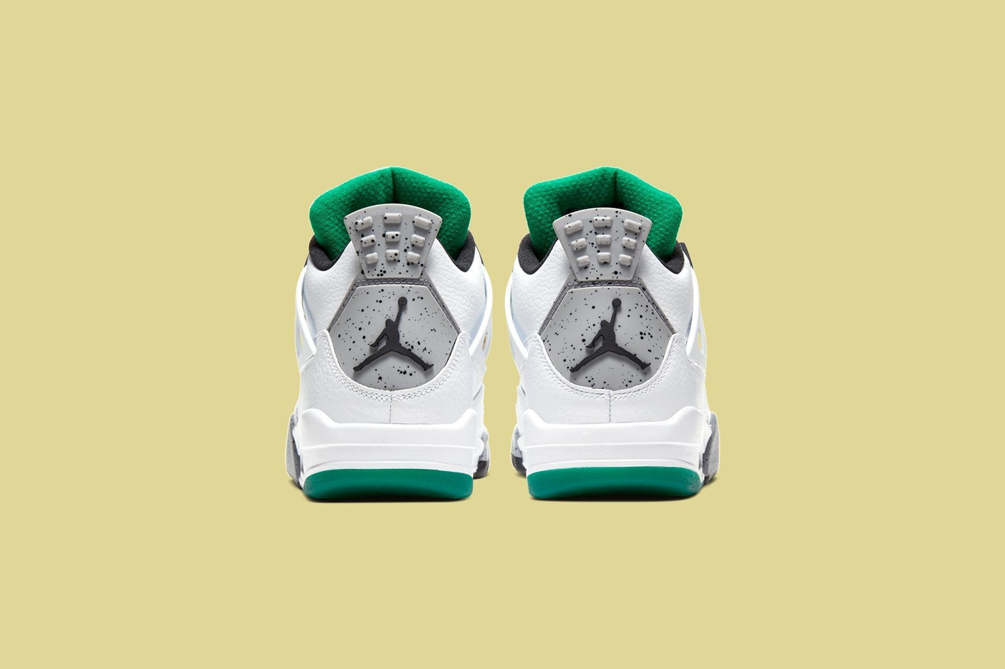 Women's Air Jordan 4 Retro "Rasta" - White/University Red/Lucid Green