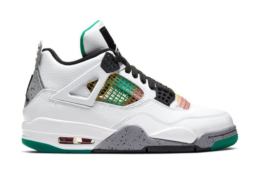 Women's Air Jordan 4 Retro "Rasta" - White/University Red/Lucid Green