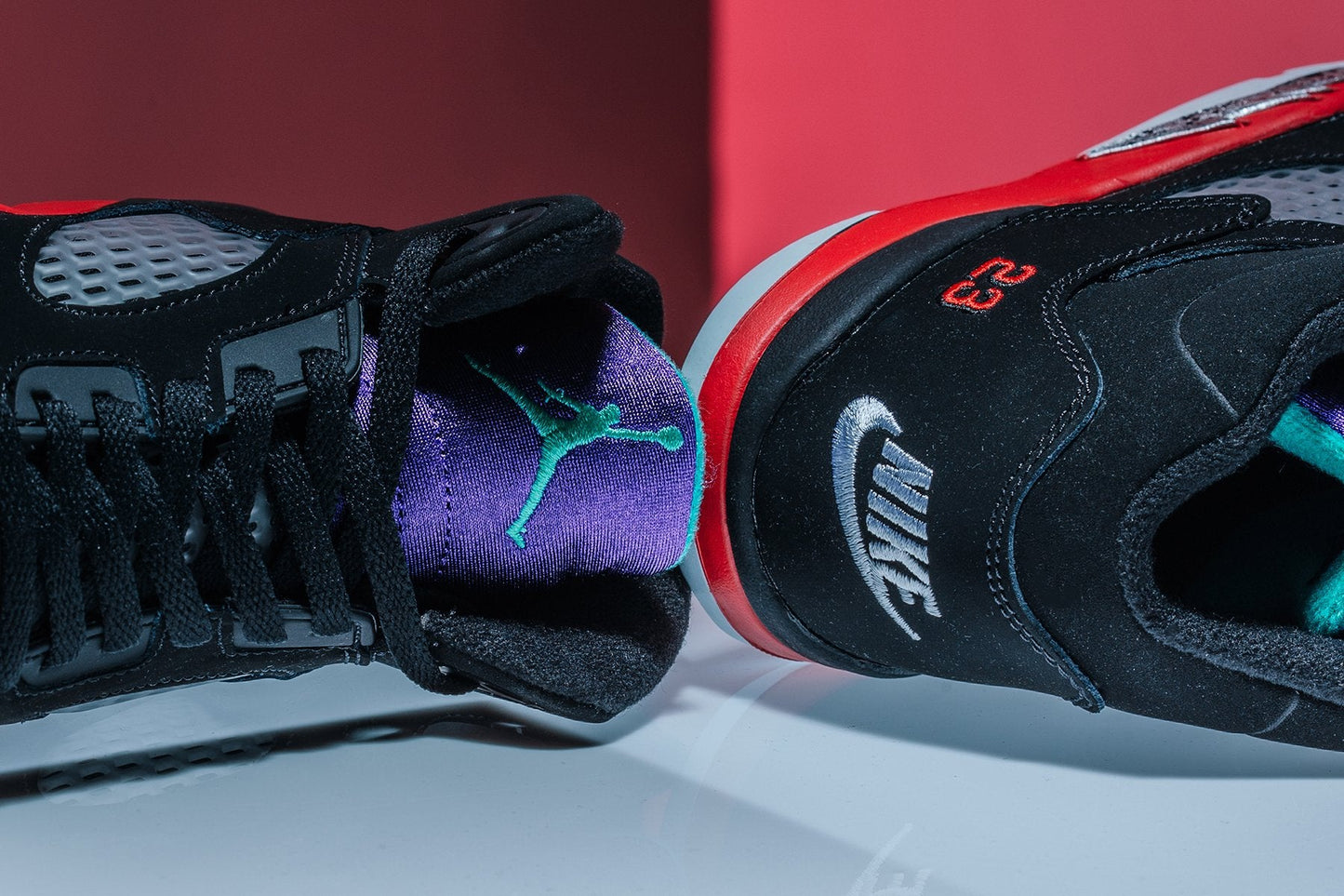Air Jordan 5 Retro (PS) "Top 3" - Black/New Emerald/Fire Red/Grape Ice