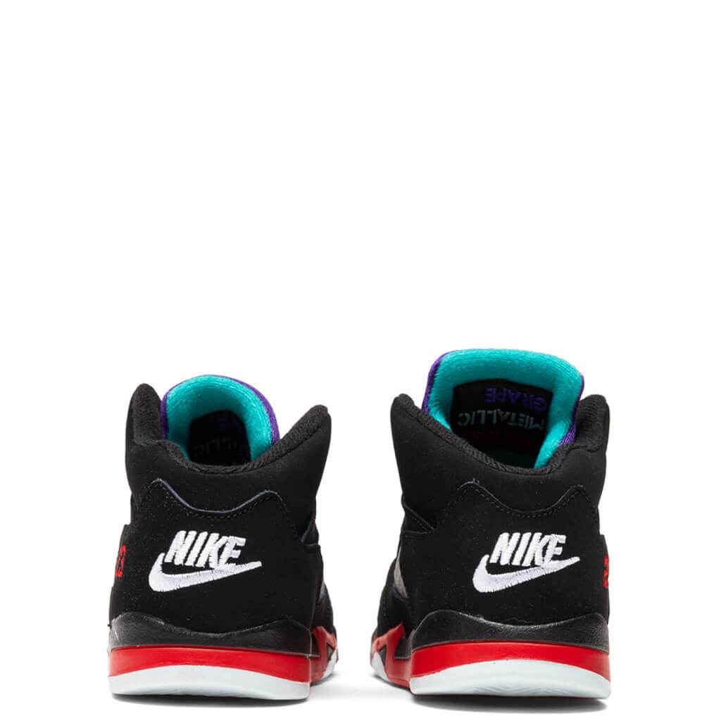 Air Jordan 5 Retro (TD) "Top 3" - Black/New Emerald/Fire Red/Grape Ice