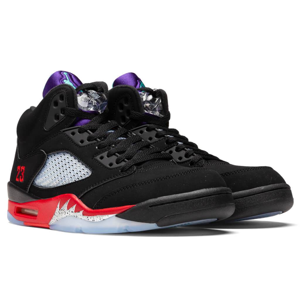 Air Jordan 5 Retro "Top 3" - Black/New Emerald/Fire Red/Grape Ice