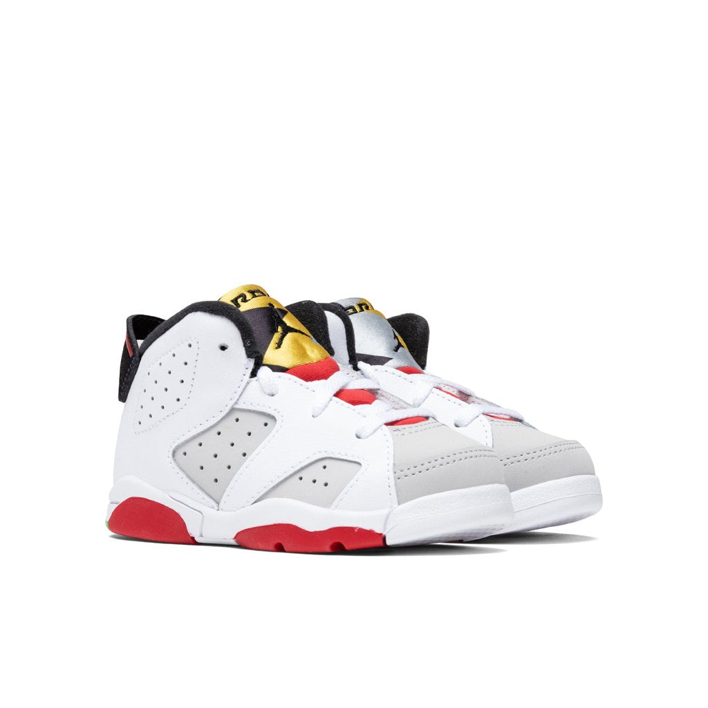 Air Jordan 6 Retro (TD) "Hare" - Neutral Grey/Black/White/True Red