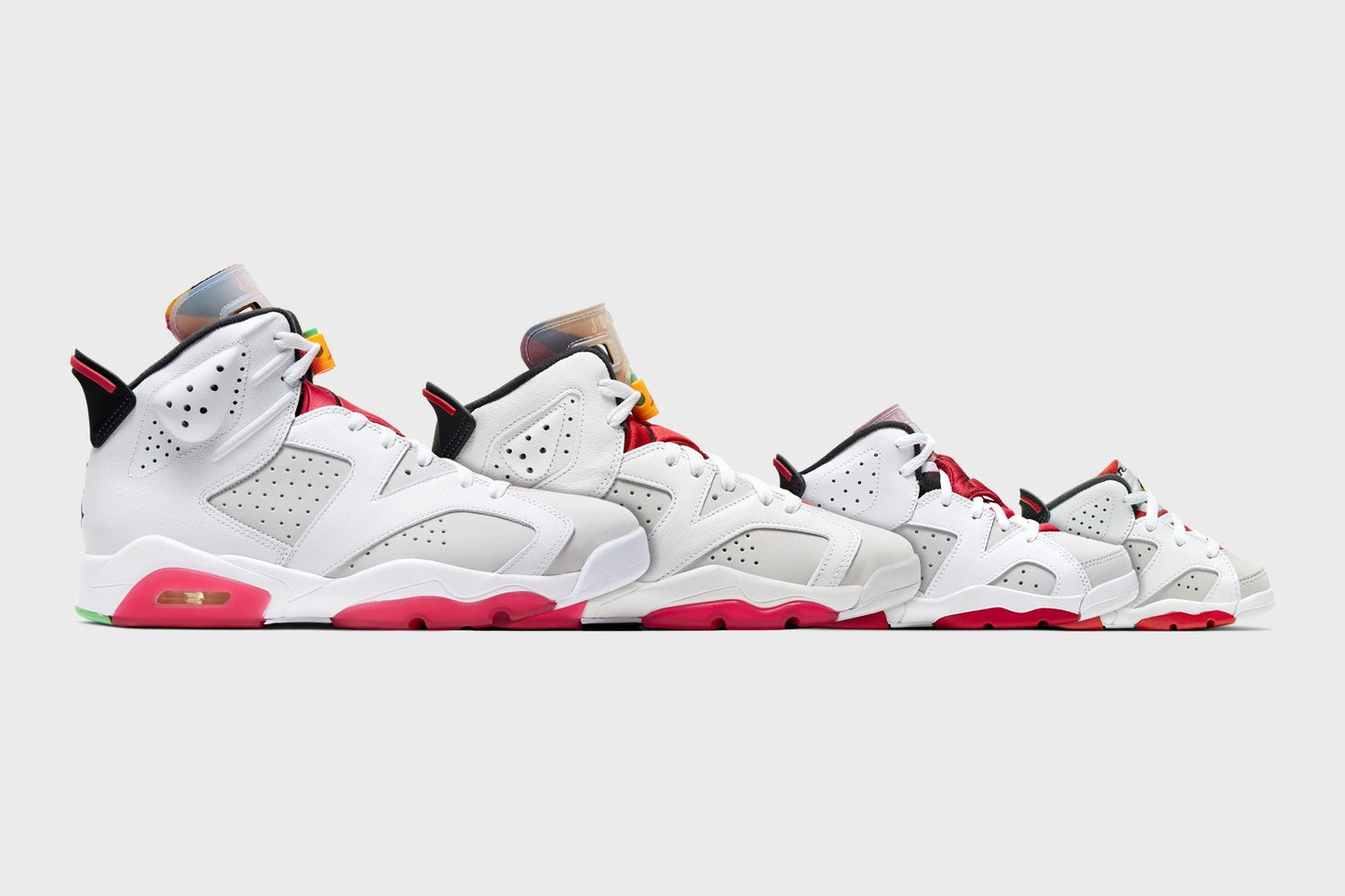 Air Jordan 6 Retro (TD) "Hare" - Neutral Grey/Black/White/True Red