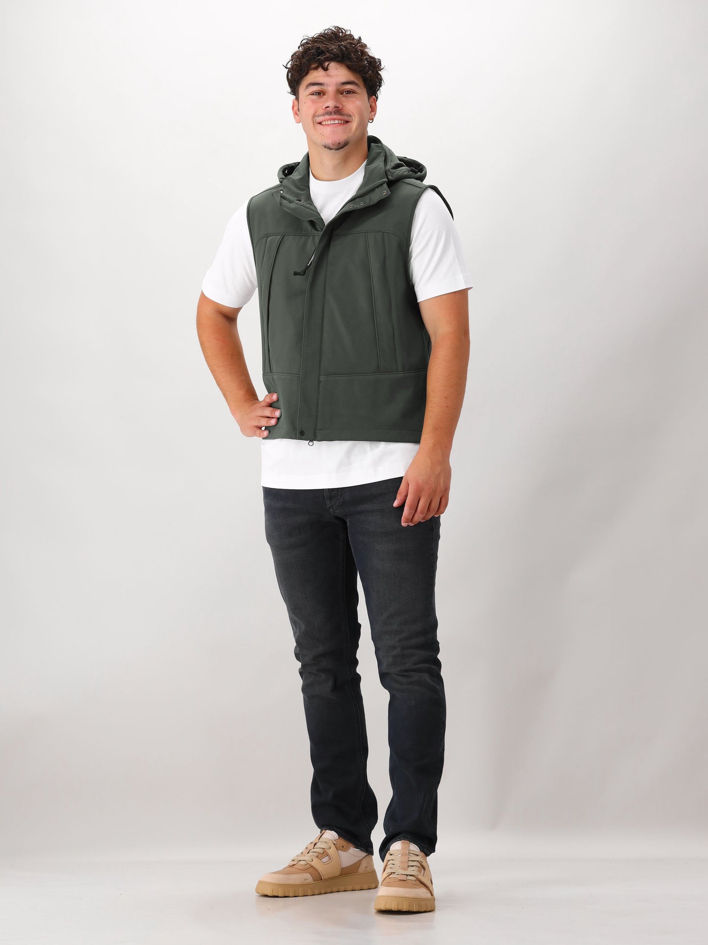 C.P. Company Bodywarmer Grijs Vest Shell-R