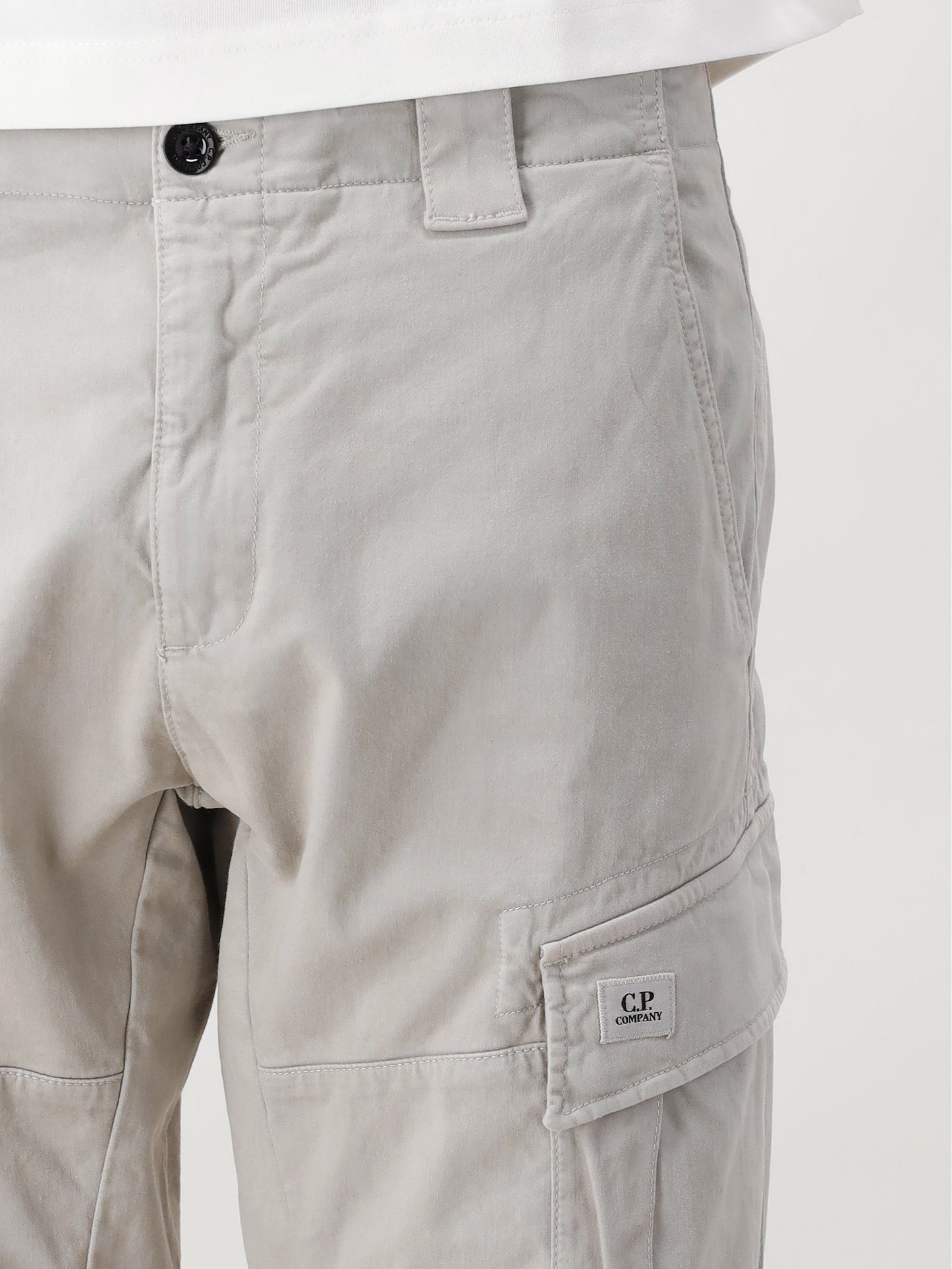 C.P. Company Cargobroek Grijs Stretch Satin