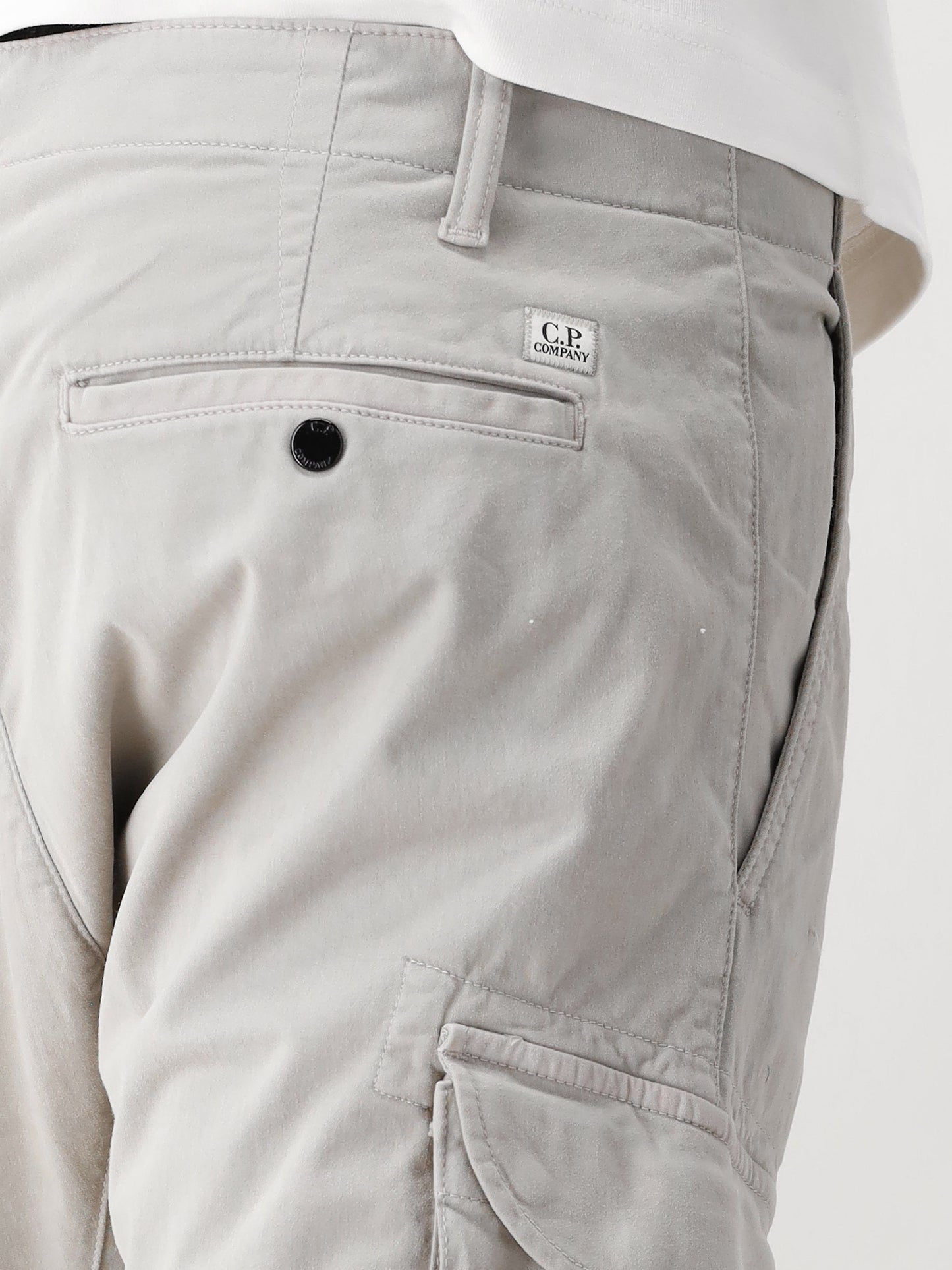 C.P. Company Cargobroek Grijs Stretch Satin