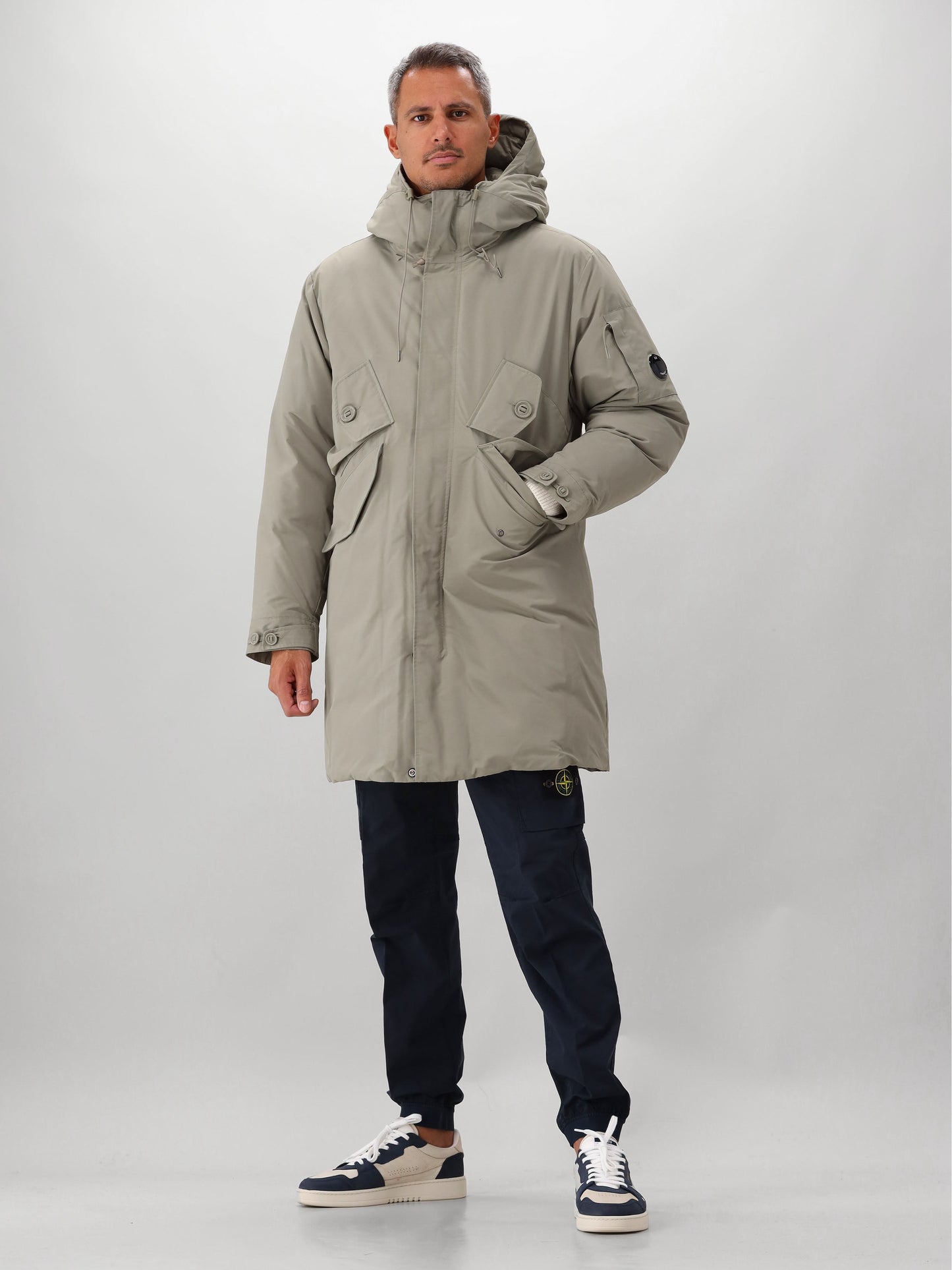 C.P. Company Jas Groen Long Jacket Recycled