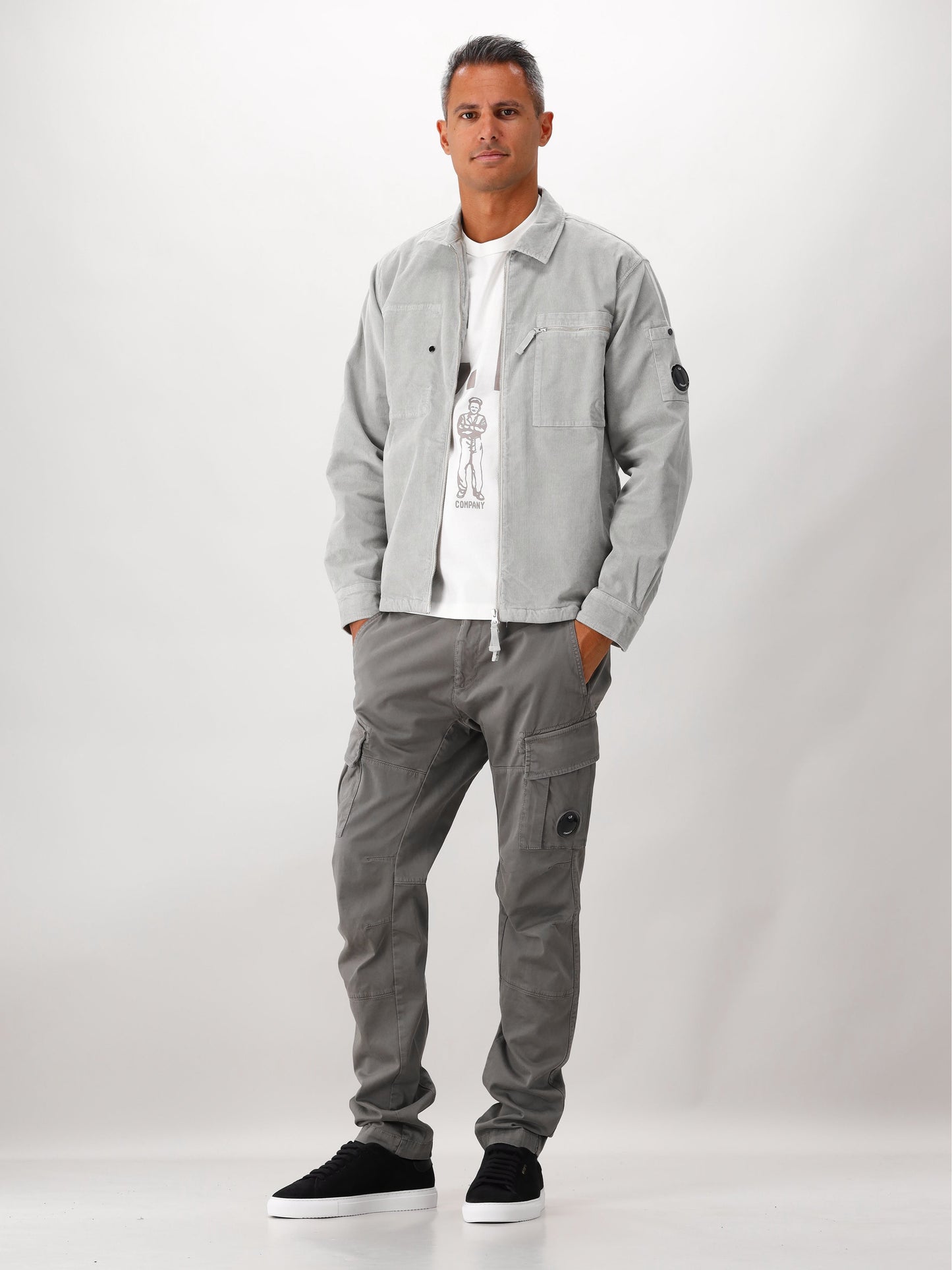 C.P. Company Overshirt Grijs Corduroy