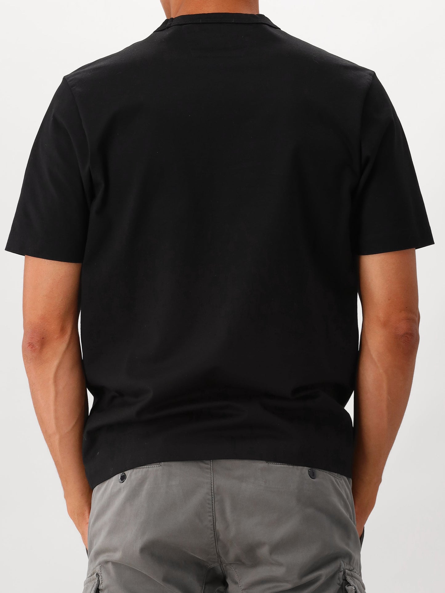C.P. Company T-shirt Zwart Mercerized Jersey 30/2 Twisted