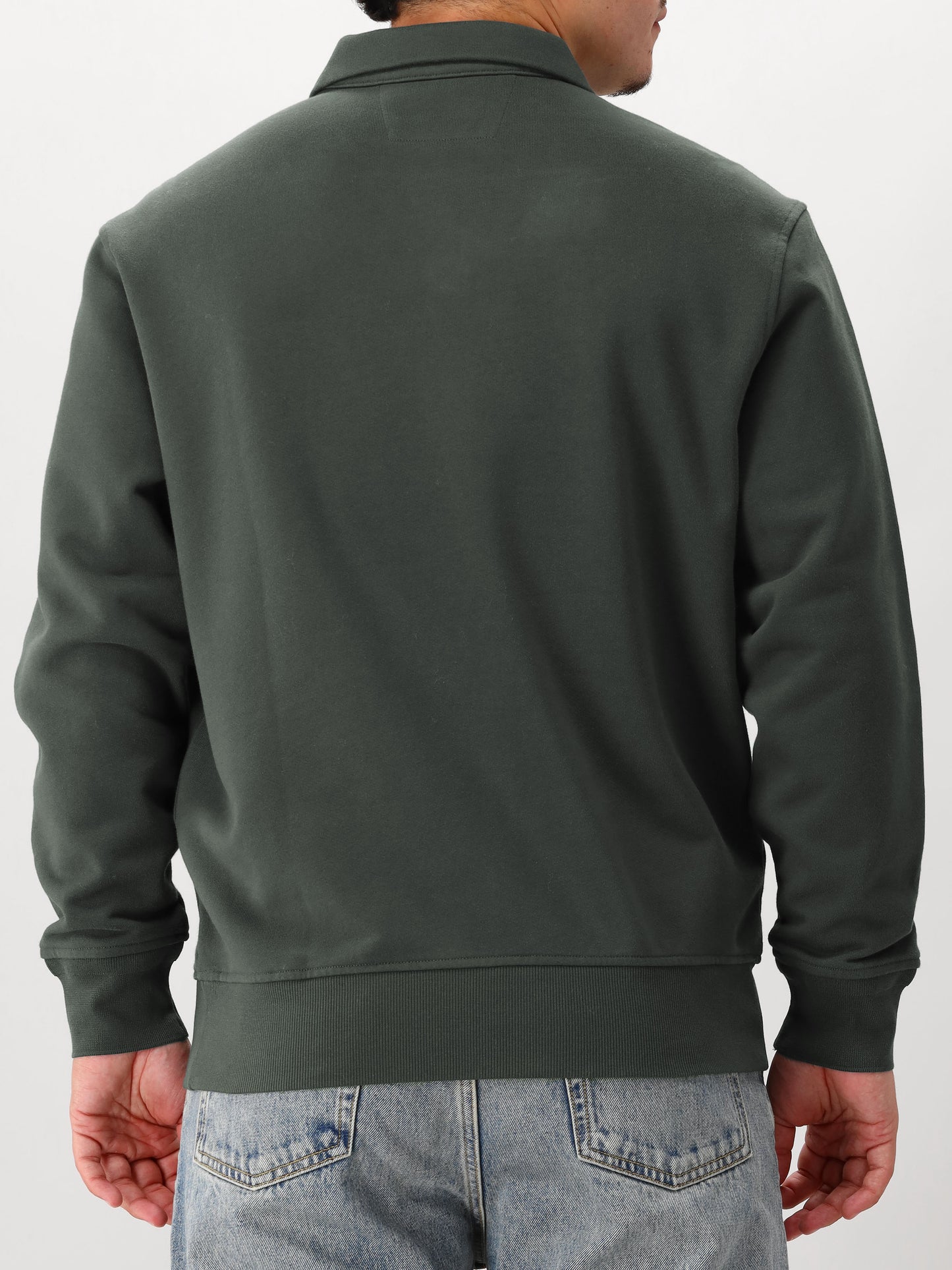 C.P. Company Sweater Grijs Half Zip