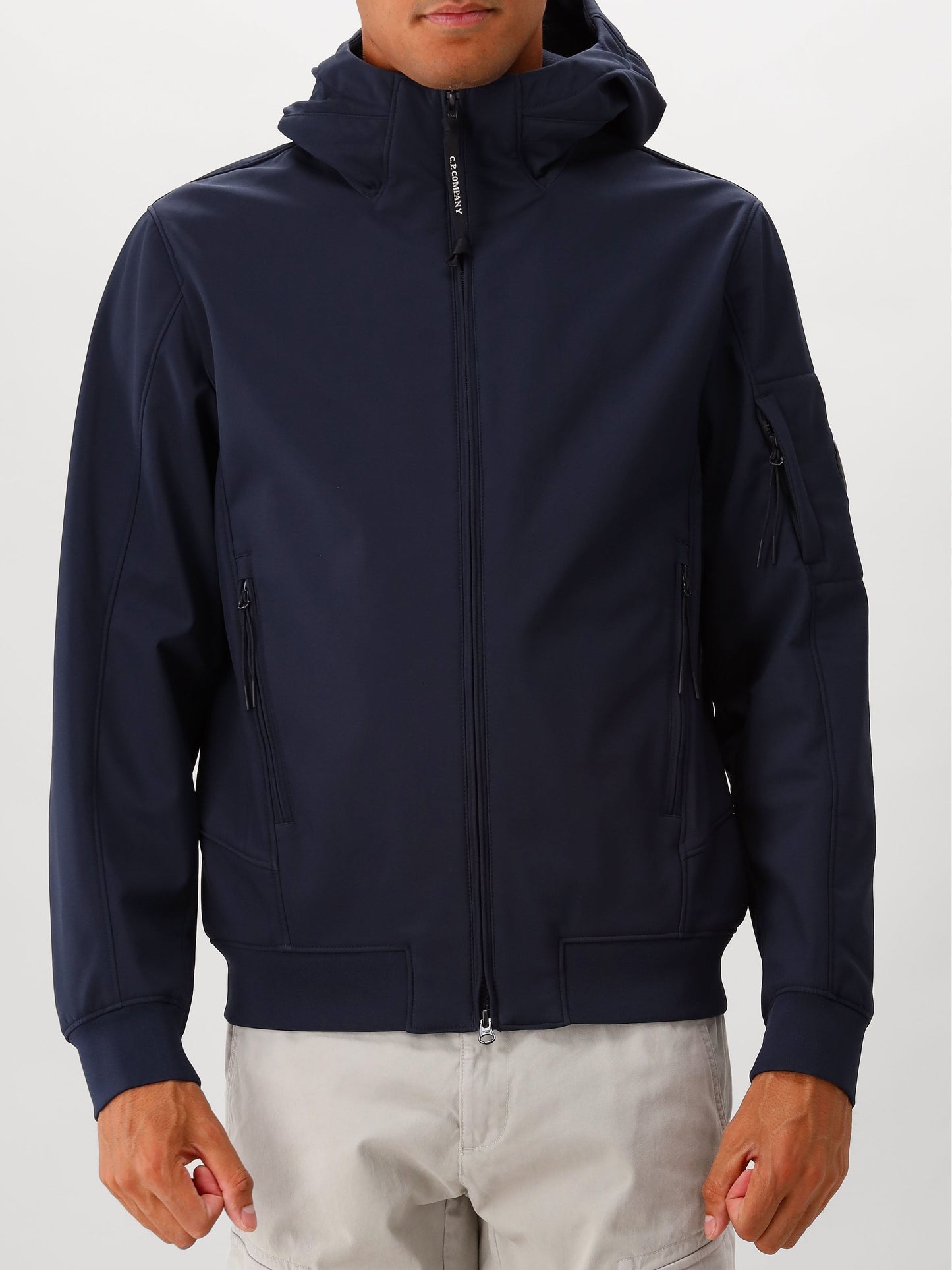 C.P. Company Jas Blauw Short Jacket Shell-R Softshell