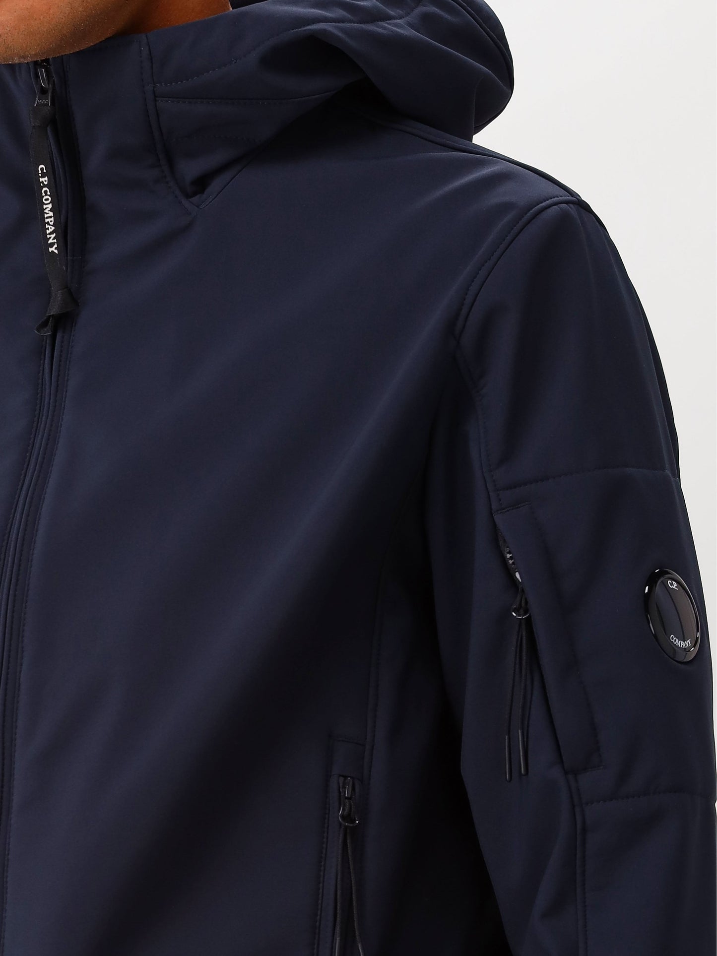 C.P. Company Jas Blauw Short Jacket Shell-R Softshell